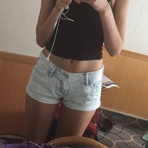 Hollister short shorts low rise